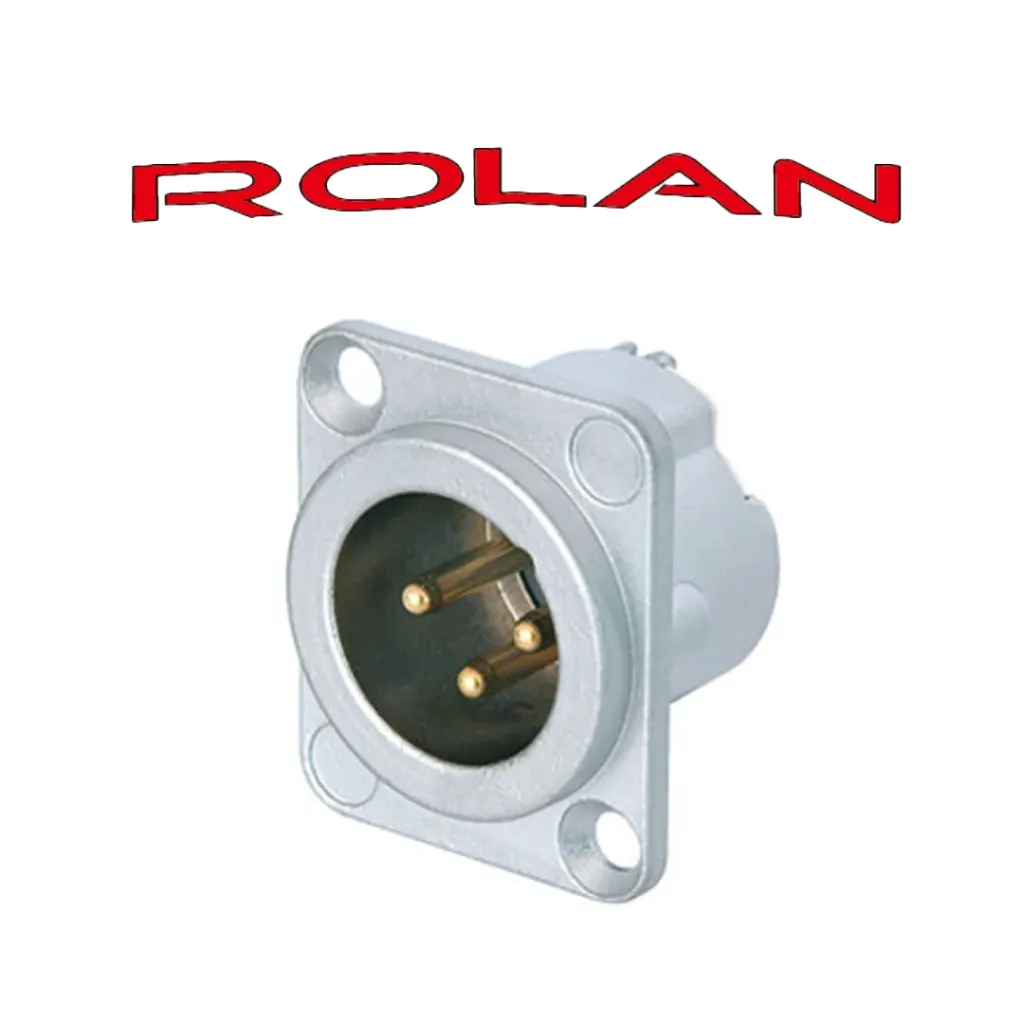 XLR Chassis 3 Pole Rolan (M)