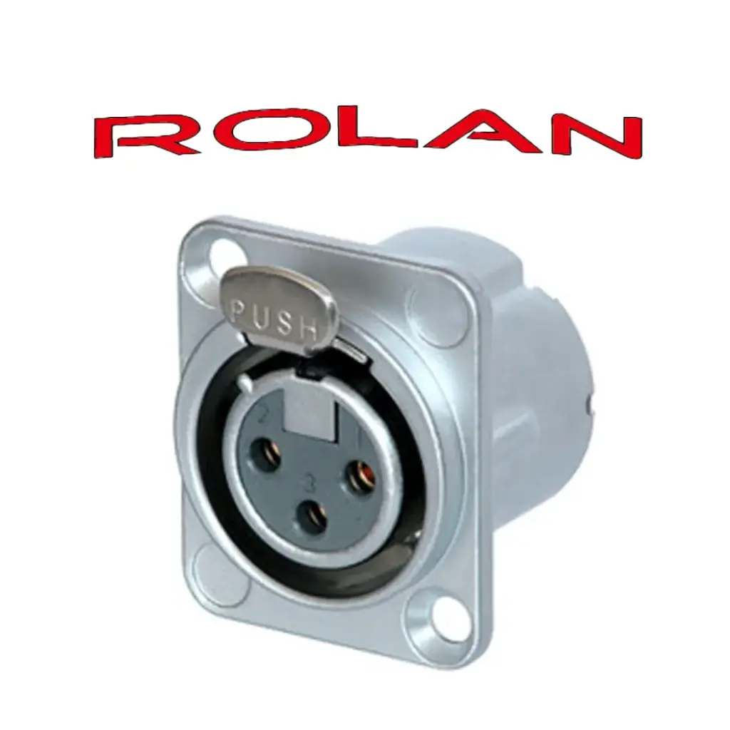 XLR Chassis 3 Pole Rolan (F)