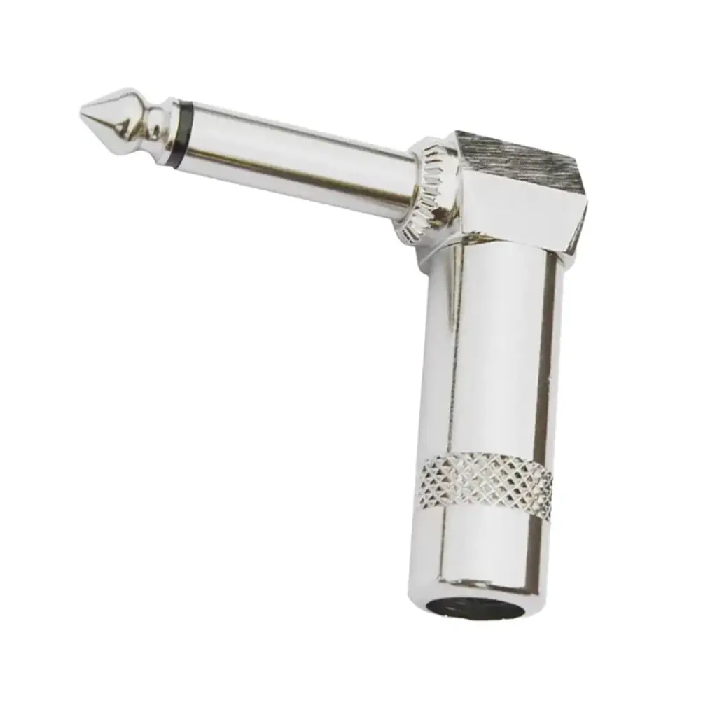 1/4" Jack Right Angle Silver 