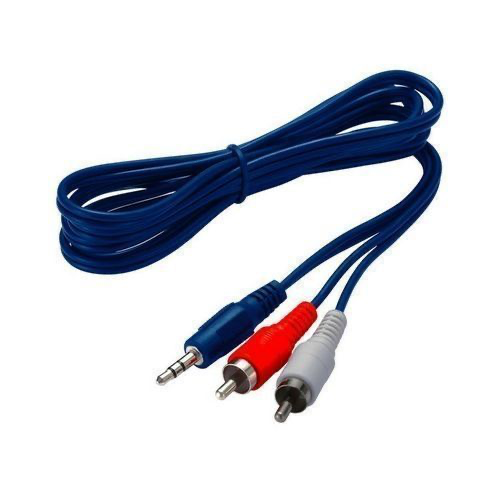 CABLE (2)RCA X 1/8"  1.8M COLOR