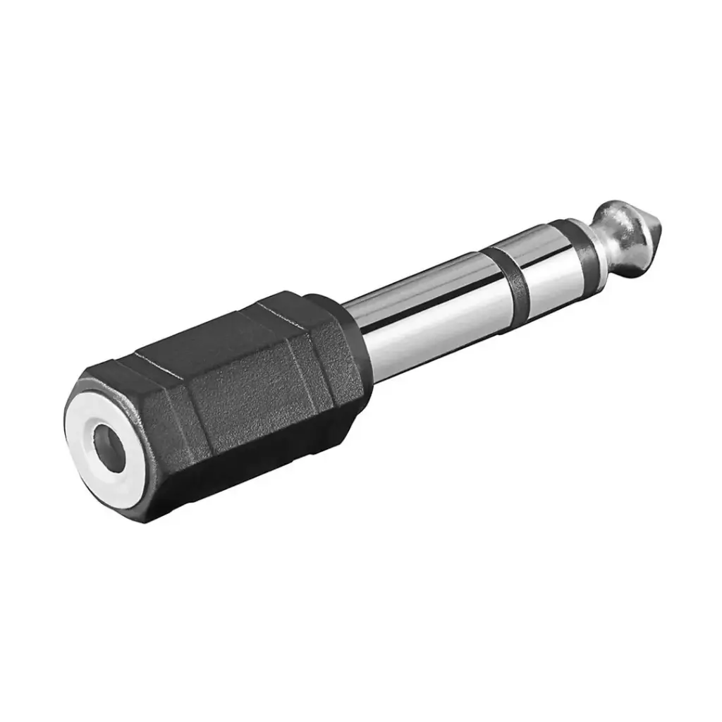 1/8"(F) - 1/4"(M) Audio Adapter Plastic