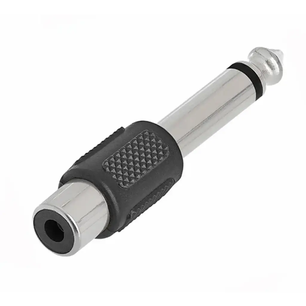 RCA(F) - 1/4"(M) Audio Adapter Plastic