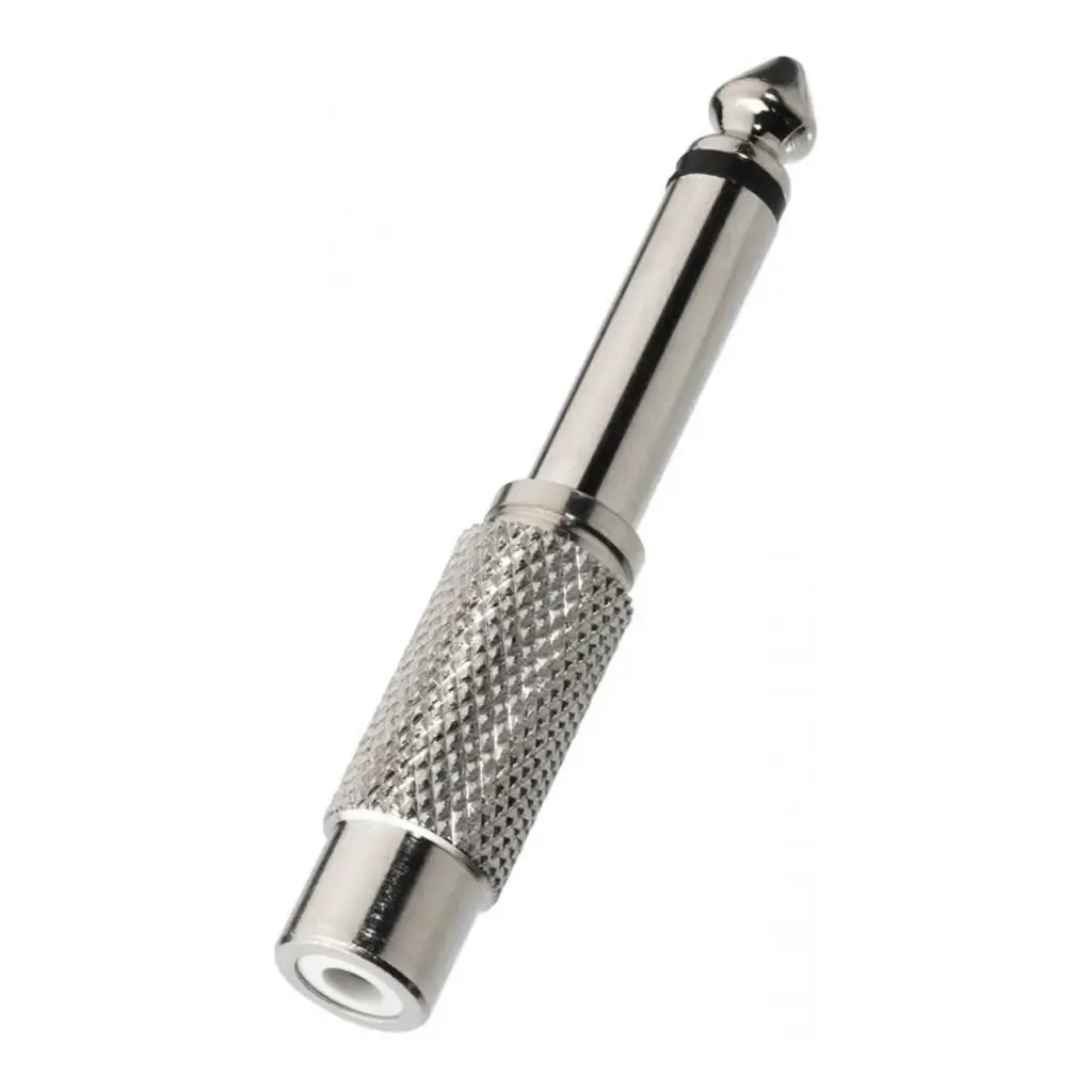 RCA(F) - 1/4"(M) Audio Adapter Metal