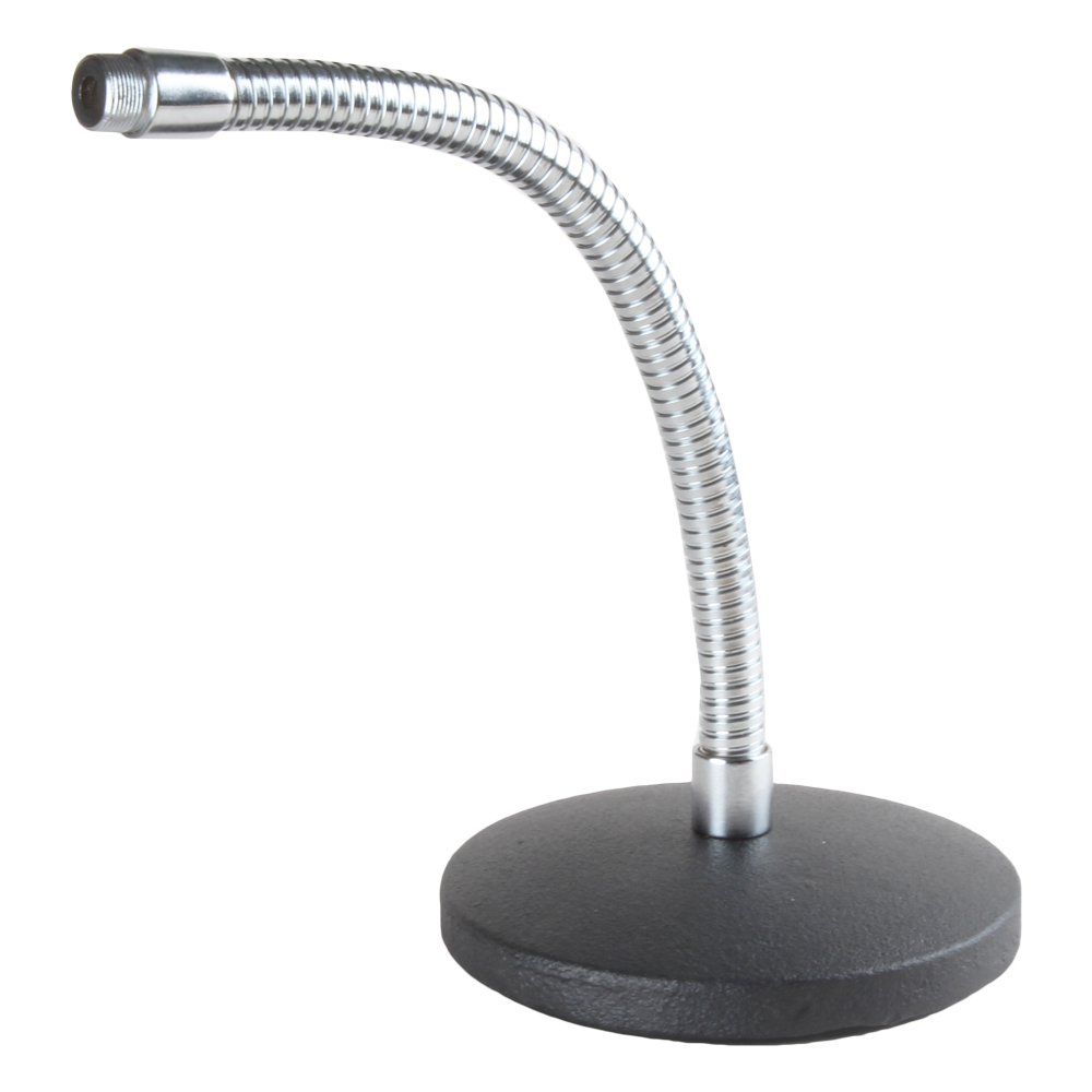 DESKTOP MICROPHONE GOOSENECK STAND NICKEL