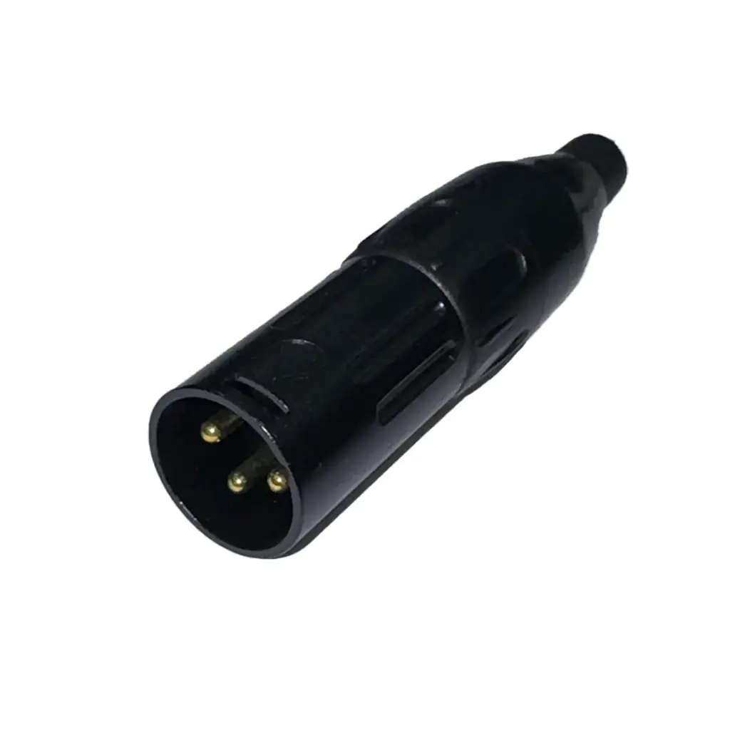 XLR Jack 3 Pole Black (M)