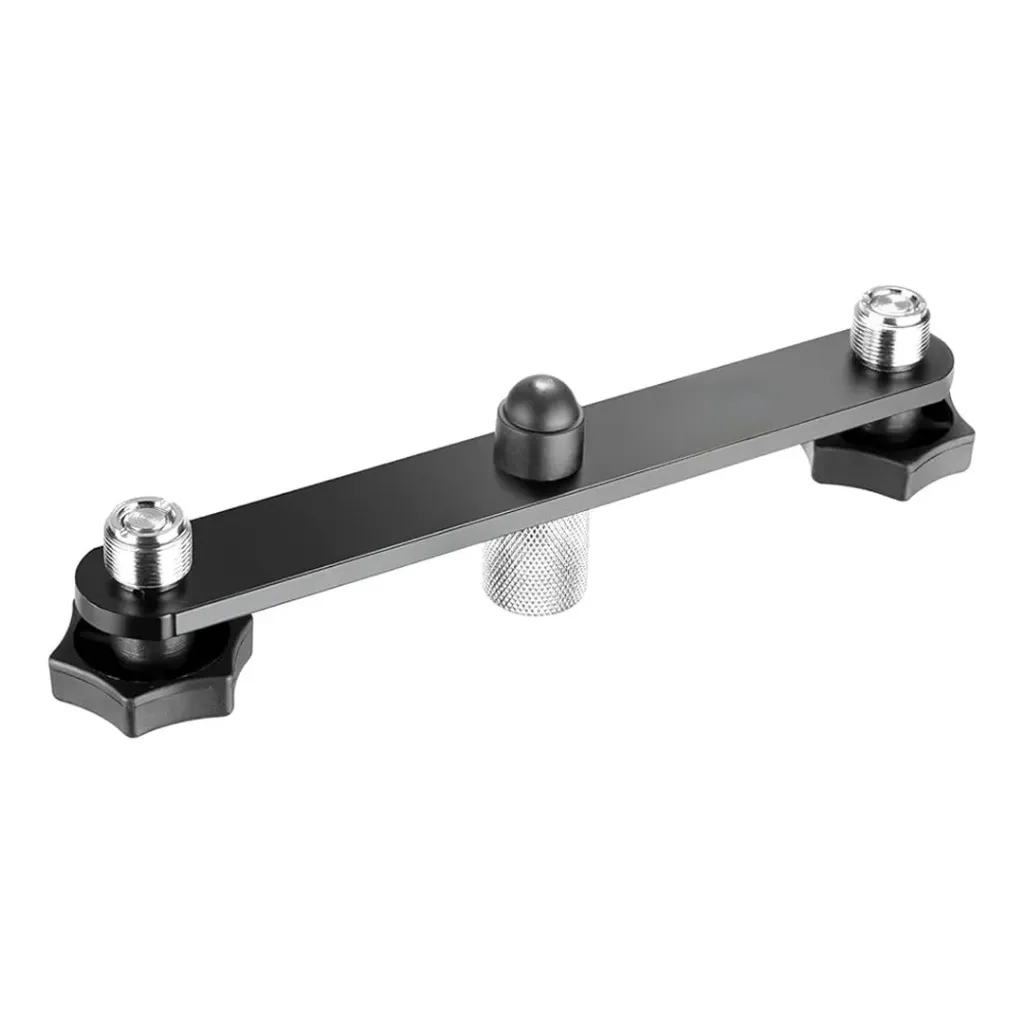 DUAL MICROPHONE MOUNT BRACKET T-BAR
