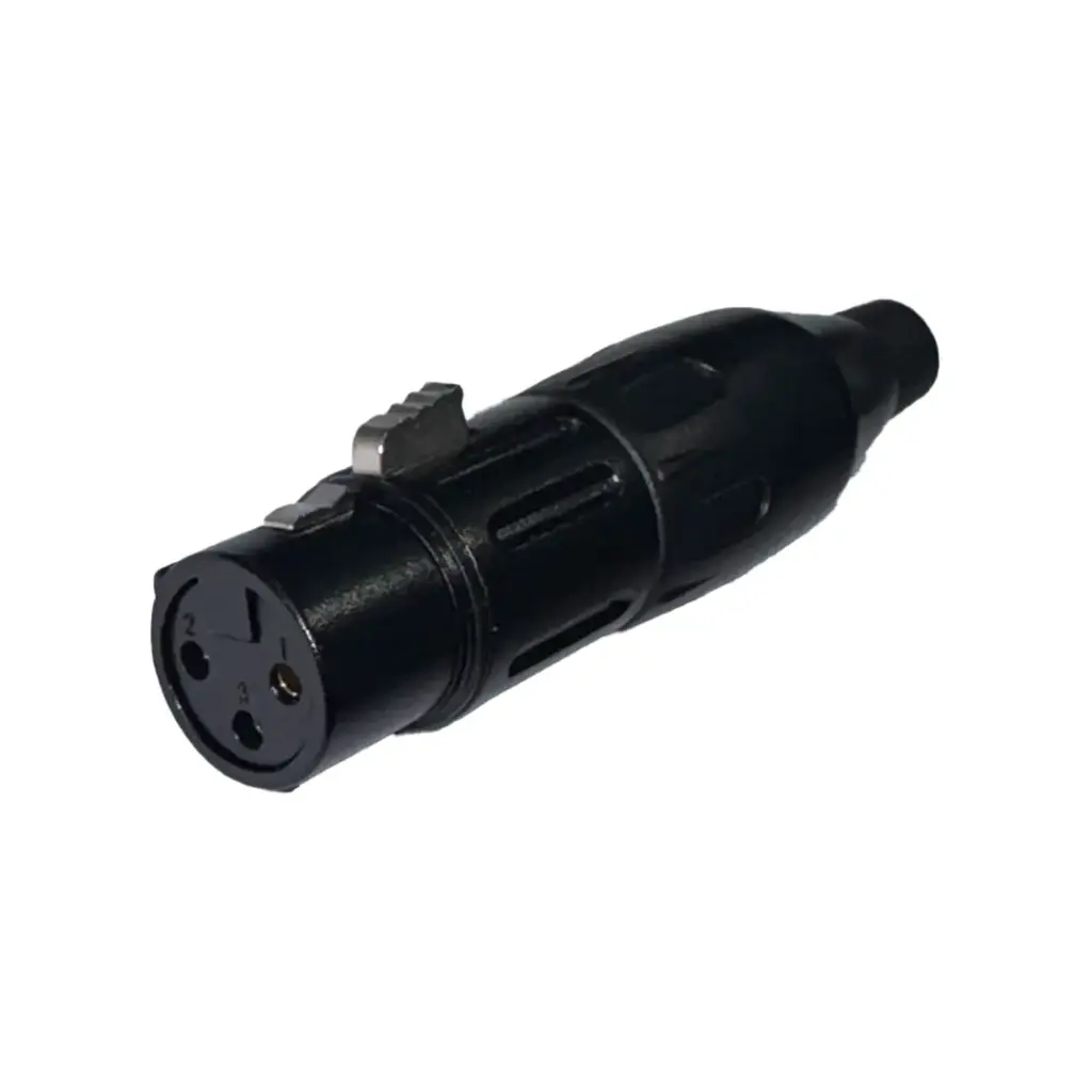XLR Jack Black 3 Pole (F)