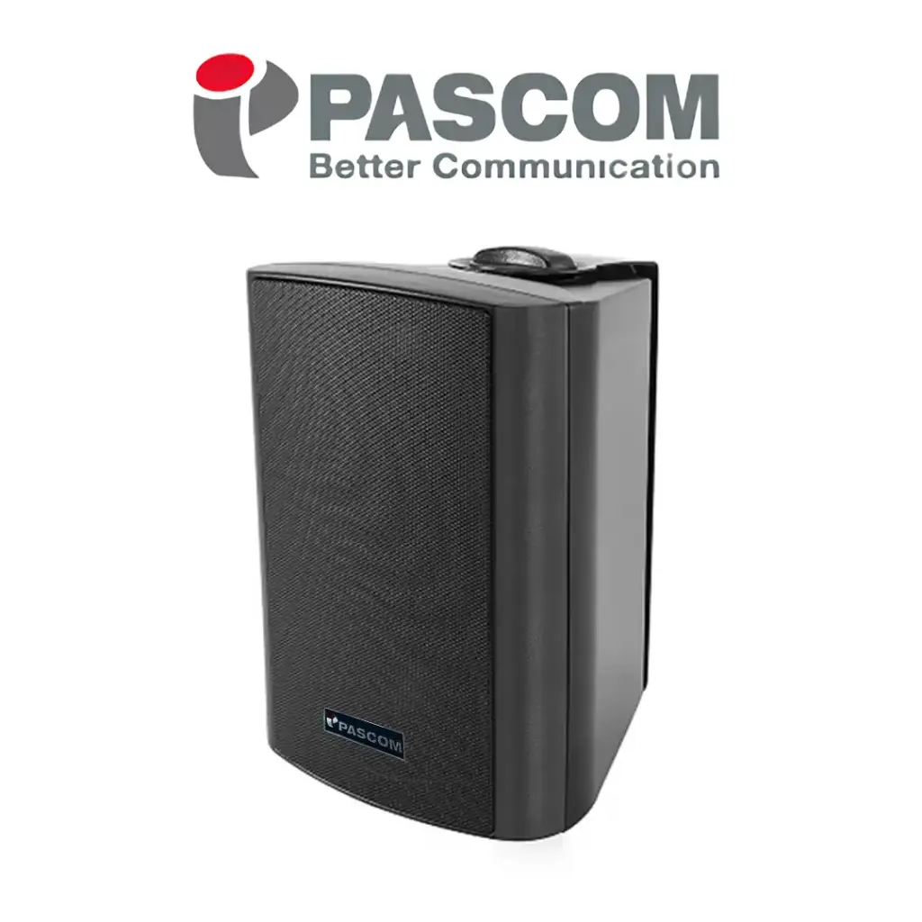 IPASCOM KFS-80 Black Wall Mount Speaker