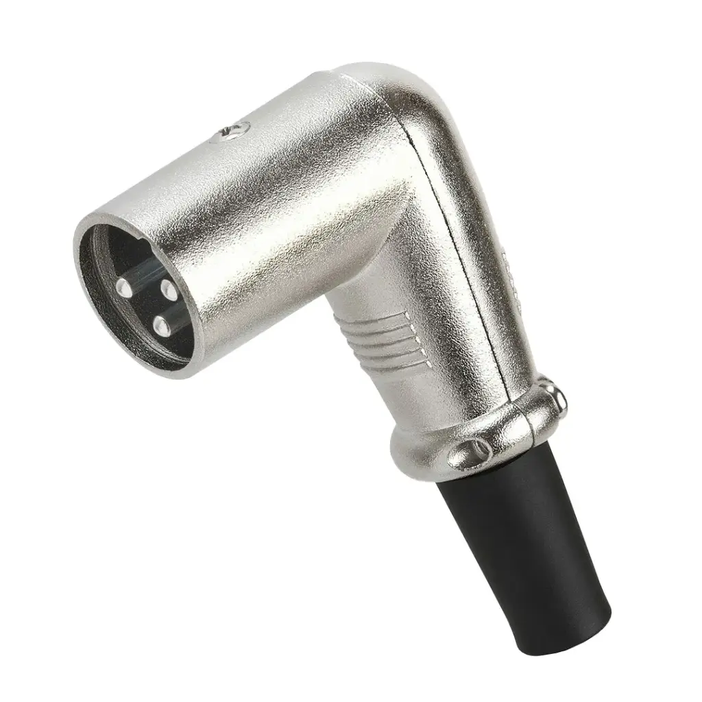 XLR Jack 3 Pole Right Angle (M)