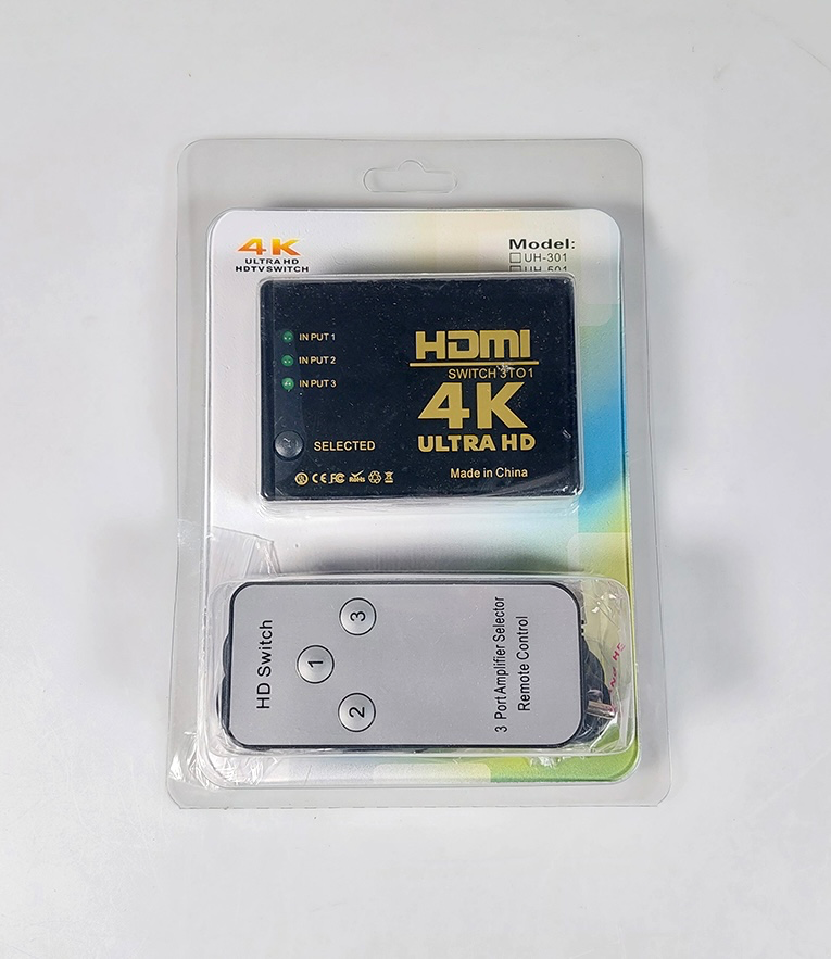 HDMI Switch 3in/1out with remote