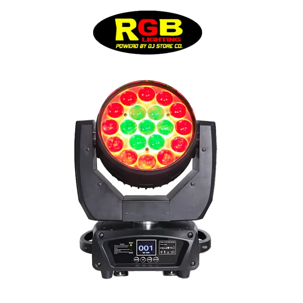 RGB Wash Zoom LED (19X15W) Moving Head