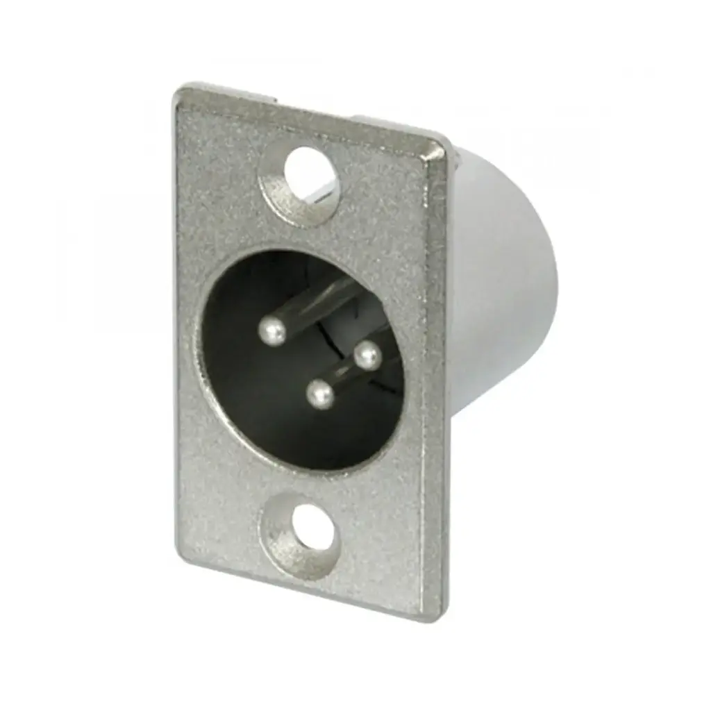 XLR Chassis 3 Pole Rectangle (M)