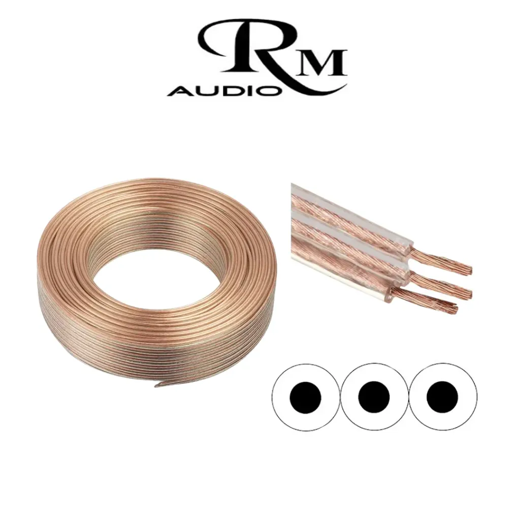 RM AV Triple Transparent 100M Roll Bulk Cable