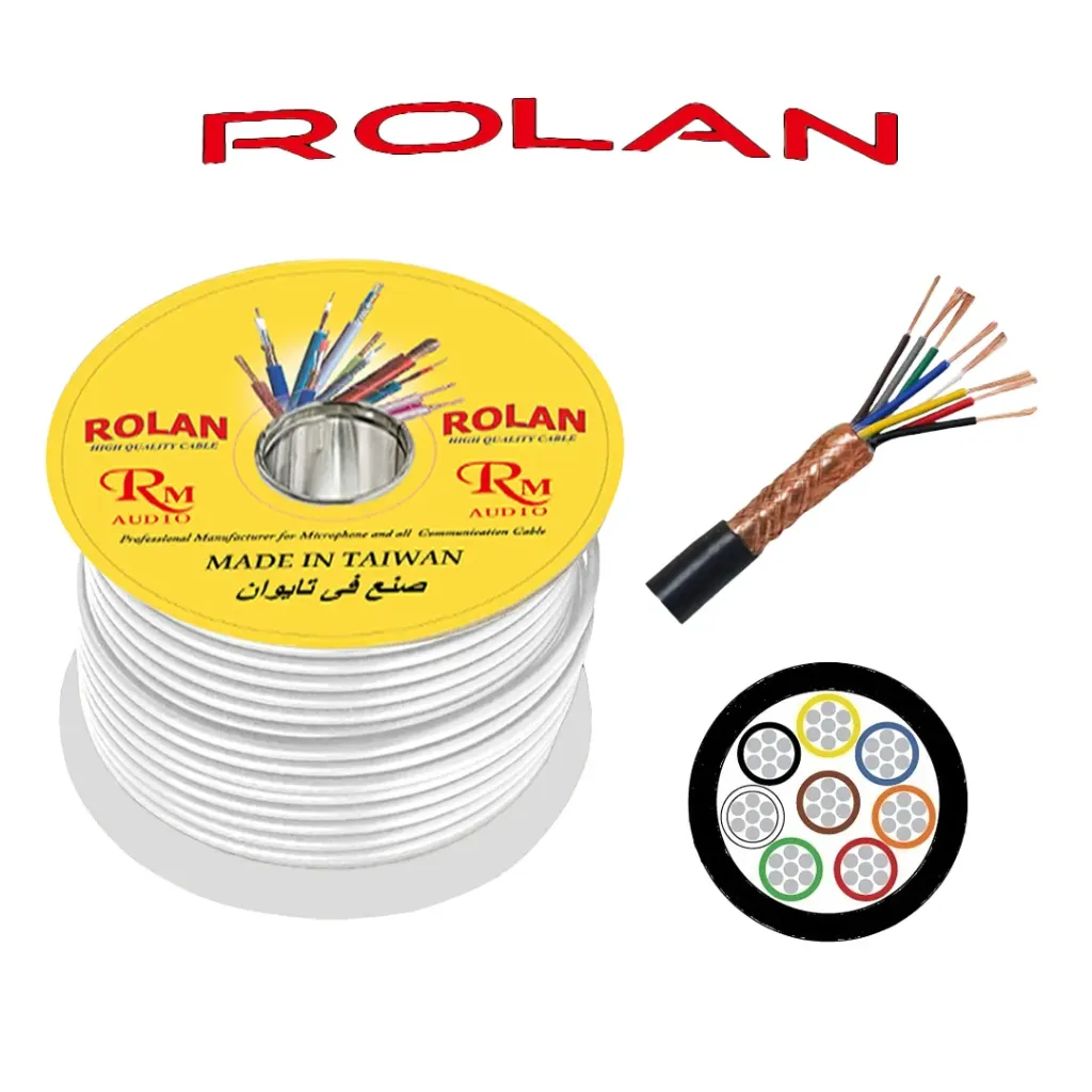 ROLAN 8 Cores + Shield 100M Spool Bulk Cable