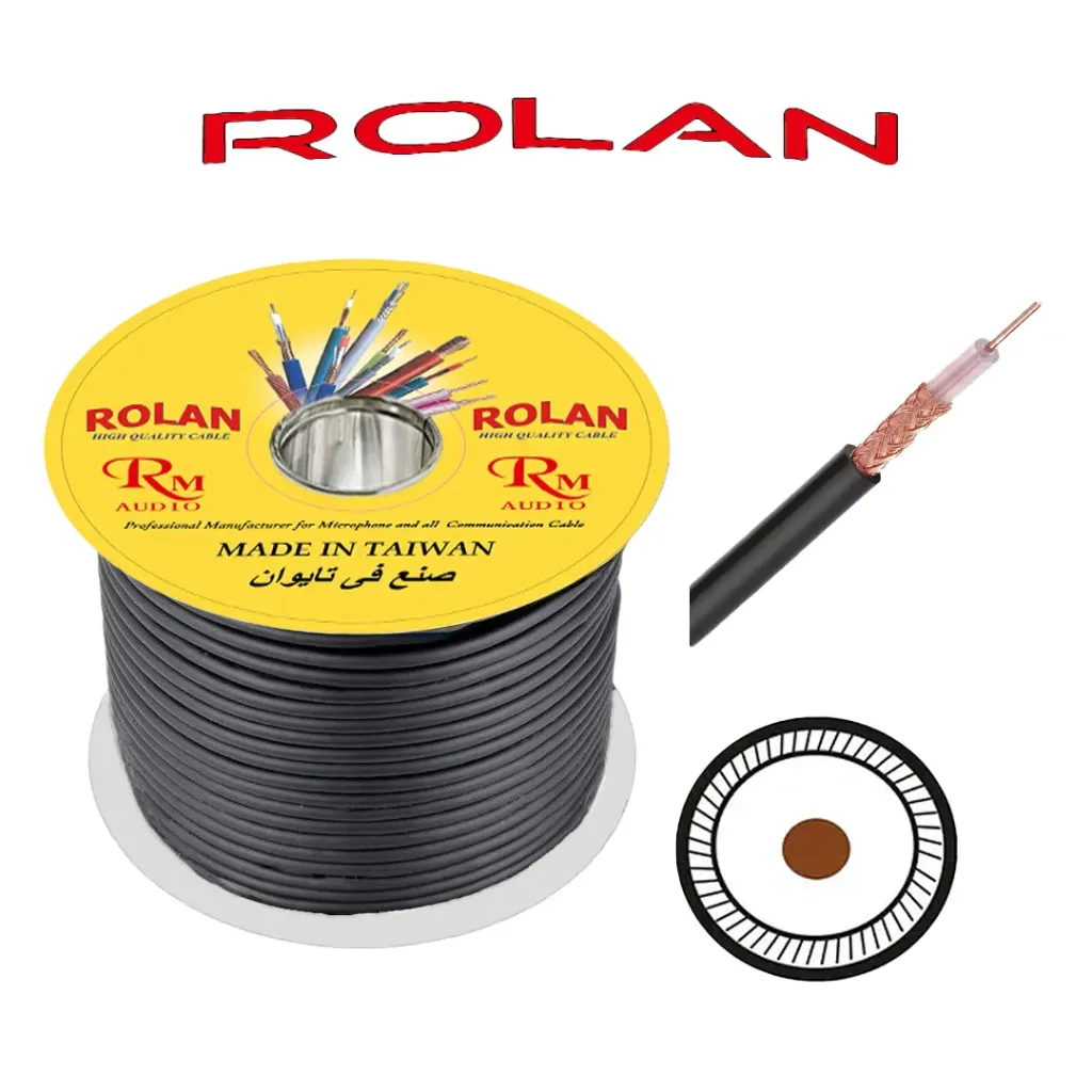 ROLAN RG58 Solid + Shield 100M Spool Bulk Cable