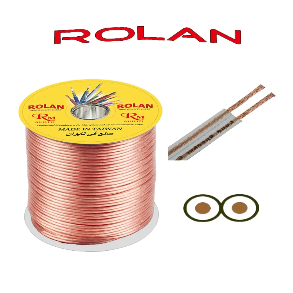 ROLAN 2 Cores 2MM Speaker 100M Spool Bulk Cable