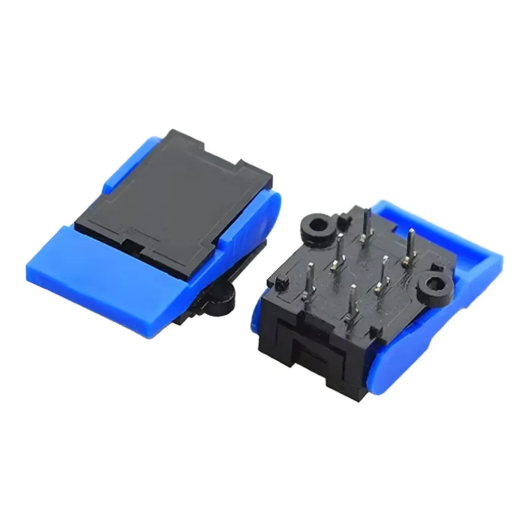 Telephone hook switck blue