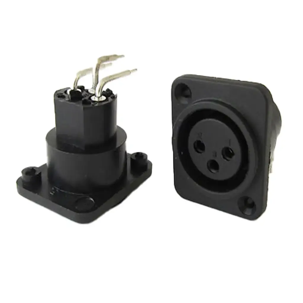 XLR Panel Mount Right Angle (F)