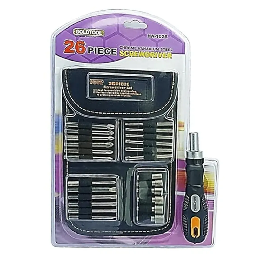 Goldtool 26 Pcs Screw driver Kit HA-1026