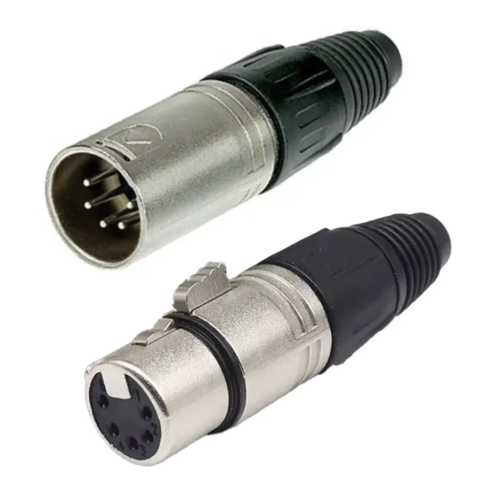 XLR 5 Pole Male-Female Pair