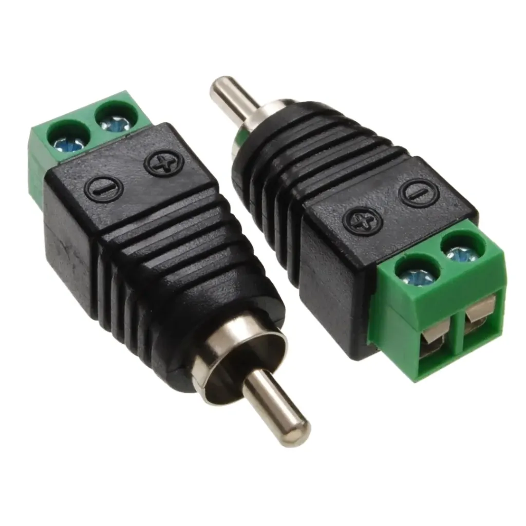 RCA Male Plug Terminal Block
